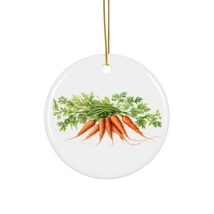 Carrots Ceramic Ornament Bunch of Carrots Ornament Vegetable Ornament Vegetable Tree Veggie Decor Gift for Carrot Lover Ornament Gift