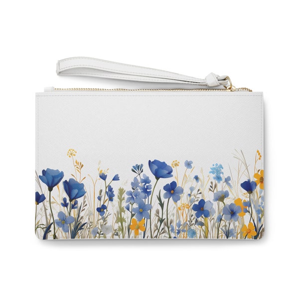 Wildflower Clutch Bag Floral Clutch Bag Wildflower Purse Floral Purse Wildflower Lover Gift Wildflower Lover Bag Wildflower Lover Clutch