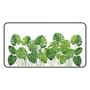 Monstera Desk Mat Monstera Plant Desk Mat Monstera Leaves Desk Mat for Home Office Desk Mat for Work Office Mother&#39;s Day Gift for Mom Gift