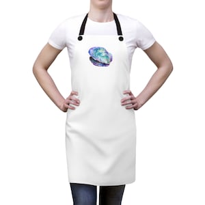 Abalone Apron Abalone Shell Apron Abalone Seashell Apron Beach Apron Beach House Apron Beach Kitchen Seashell Decor Apron for Cook Gift