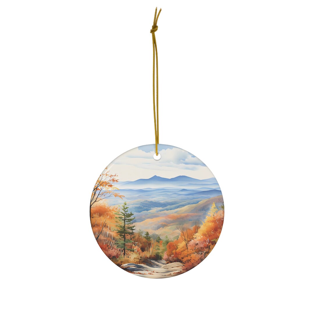Blue Ridge Mountains in the Fall Ornament Blue Ridge Mountains Ornament