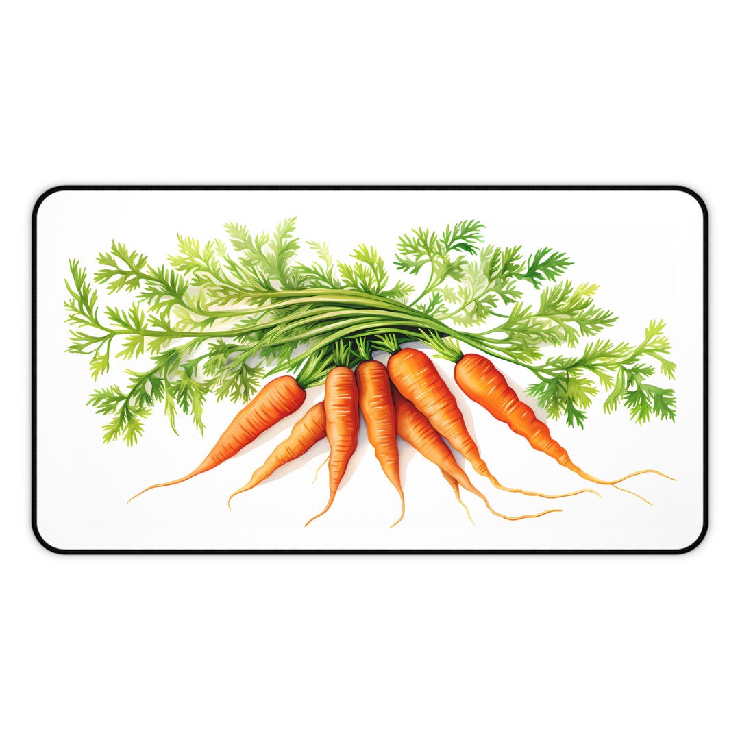 Bunch of Carrots Desk Mat Carrot Lover Desk Mat for Kitchen Cook's Desk ...