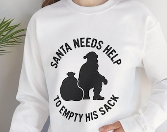 Funny Santa Empty His Sack Christmas Unisex Sweatshirt
