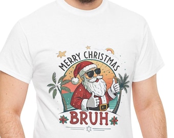Funny Santa Christmas T-Shirt | Cool Holiday Graphic Tee | Unisex Merry Xmas Shirt