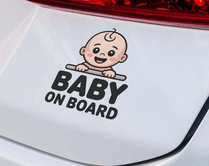 On Board Vinyl Window Graphic | Funny Family Warning Sign | Mom Dad Ride Humor | Waterproof