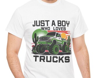 Monster Truck Shirt for Boys | Kids Graphic Vehicle Tee – Back to School Shirt for Truck Lovers