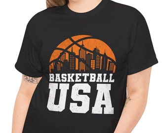 USA Basketball 2025 Tee – Retro 90s Style Team USA Shirt, Basketball Fan Gift for Mom, Dad & Player, Olympic And NBA Inspired