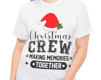 Christmas Santa Hat T-Shirt, Festive Holiday Tee with Santa Hat and Holly, Fun Christmas Shirt for Holiday Parties, Cute Xmas Graphic Top
