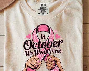 Breast Cancer Awareness T-Shirt, October Pink Tee, Unisex Shirt for Support, Gift for Cancer Survivors, Awareness Month Apparel