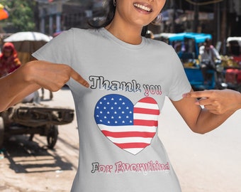 Love USA T‑Shirt – Unisex Patriotic American Tee for 4th of July & USA Pride