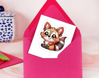 Adorable Aardwolf Sticker - Cute Animal Sticker for Laptops, Journals, and Gifts