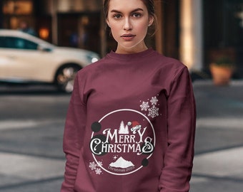 Christmas Sweatshirt, Womens Christmas Sweatshirt, Christmas Sweatshirts for Women, Christmas Women,Merry Christmas Sweatshirt