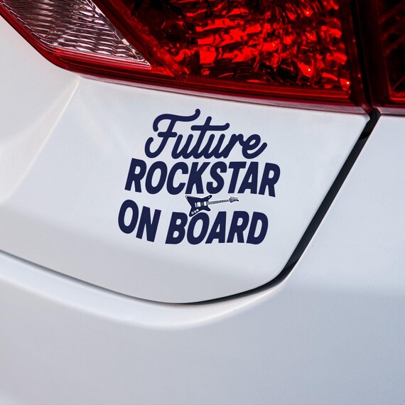 Future Rockstar On Board Sticker | Die-Cut Outdoor Sticker
