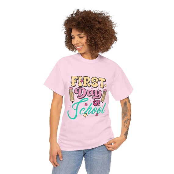 Retro First Day of School Shirt | Fun Back to School T-Shirt | Stylish Student and Teacher Tee