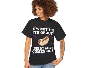 Funny Retro Hot Dog T-Shirt | Patriotic BBQ 4th of July Tee | Unisex Grill Master Shirt