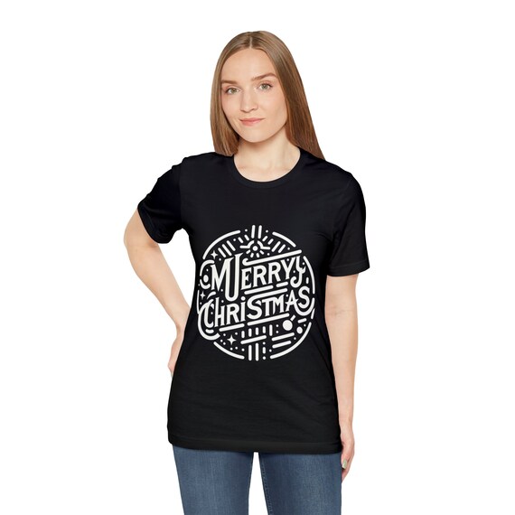 Unisex Merry Christmas T-Shirt - Festive Holiday Shirt for Men  Women, Perfect for Family Parties & Gifts