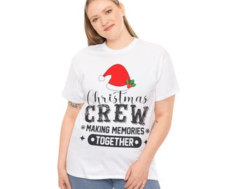 Christmas Santa Hat Tee, Holiday Festive Unisex T-Shirt, Classic Holly Jolly Cotton Shirt, Xmas Gift Idea, Winter Season Apparel