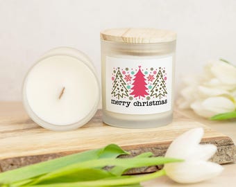 Candle Frosted Glass (Hand Poured 11 oz)