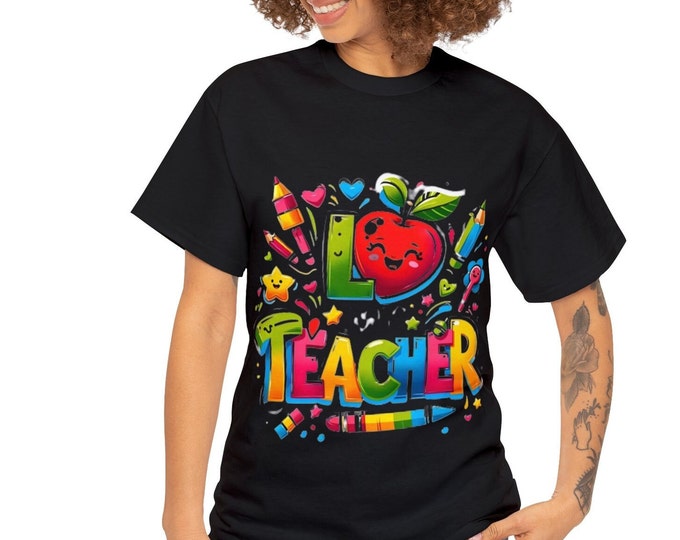 I Love My Teacher T-Shirt | Teacher Appreciation Gift | Cute Classroom Tee from Students or Parents