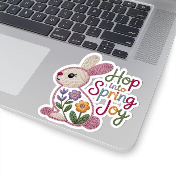Hop into Spring Joy Sticker
