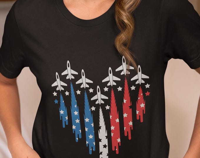 Heavy Cotton USA Flag T-Shirt | Patriotic Unisex Tee for 4th of July | Independence Day Shirt