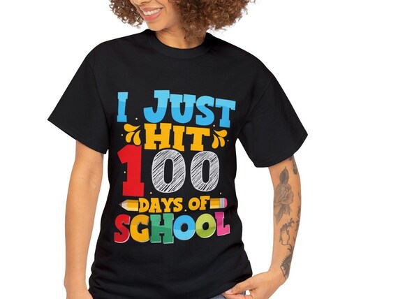 Celebrate 100 Days of School with this Fun Tee for Kids & Teachers - Educational and Entertaining!