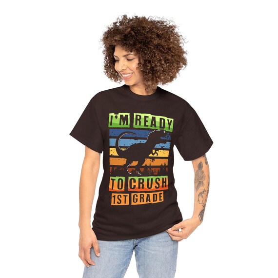 Crush 1st Grade Dinosaur Shirt – Back‑to‑School Tee for Boys & Girls