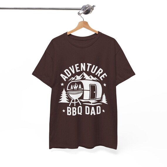 Adventure BBQ Dad T‑Shirt – Unisex Heavy Cotton Tee for Grill & Outdoor Dad Gift
