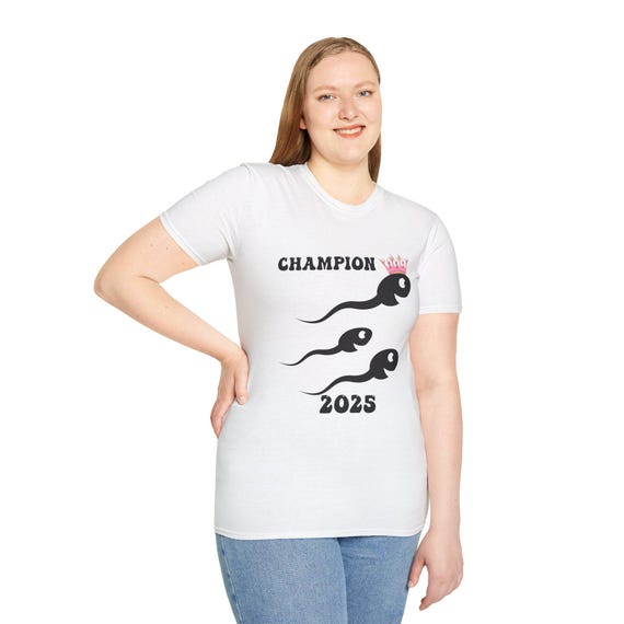 Funny Sperm Hero T-Shirt | Comfy Unisex Novelty Tee with Crown | Hilarious Gift Idea for Men & Women, Perfect for All Occasions