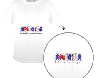 America Patriotic T‑Shirt – Unisex Red White Blue Tee for 4th of July & USA Pride