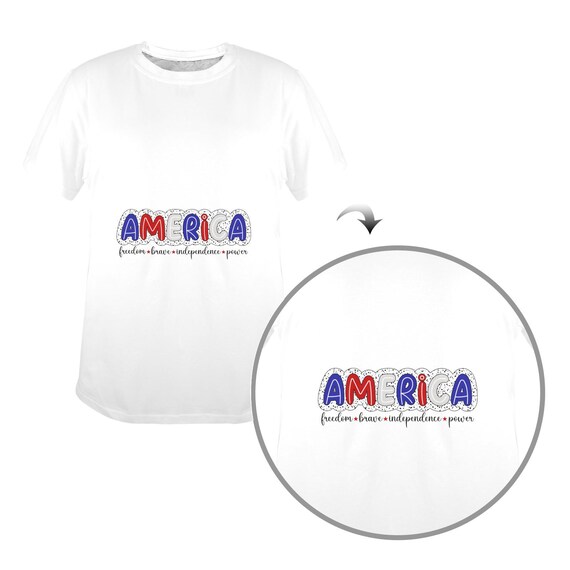 America Patriotic T‑Shirt – Unisex Red White Blue Tee for 4th of July & USA Pride