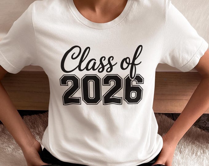 Class of 2026 Graduation T-Shirt Senior Year School Spirit Comfort Colors Tee