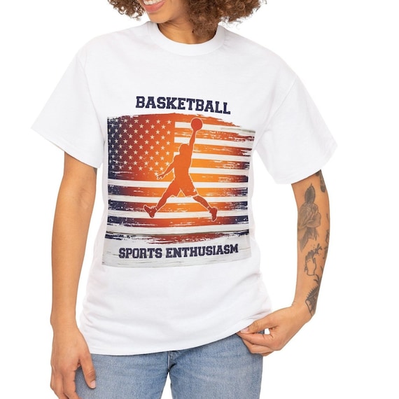 American Flag Basketball Tshirt – Patriotic Sports Ball for Indoor Outdoor Play, 4th of July Game Accessory, Gift for Basketball Fans