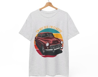 Vintage Car Shirt – Classic Retro Auto Design for Men & Women, Funny Birthday Apparel