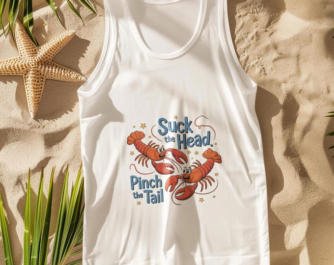Cajun Lobster Tank Top | Funny Louisiana Seafood Boil Shirt | Unisex Summer Cookout Tee
