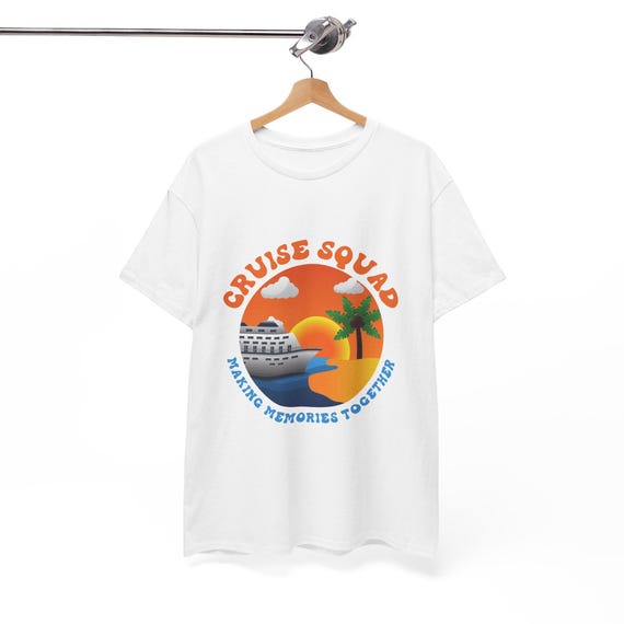 Cruise Squad 2024 T-Shirt - Sunset Ship Design - Vacation Apparel - Making Memories Together