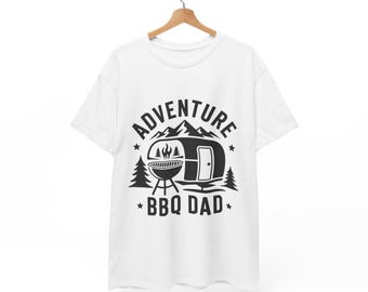 Adventure BBQ Dad T‑Shirt – Unisex Heavy Cotton Tee for Grill & Outdoor Life