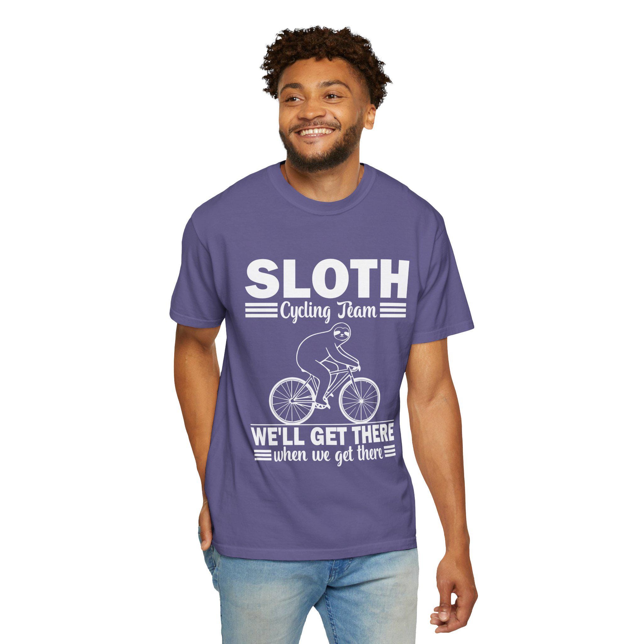 Sloth Cycling Team T-shirt: Comfy Unisex Tee for Bike Lovers
