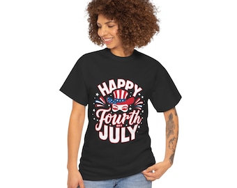 Happy 4th of July T‑Shirt – Patriotic Unisex Tee for USA Celebration