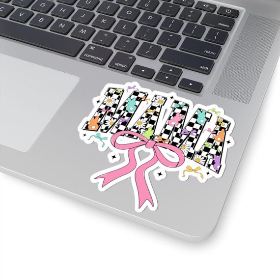 Mama Stickers, Colorful Mama Kiss-Cut Stickers, Cute Stickers for Moms, Mother's Day Gifts, Laptop Decor, Floral Stickers