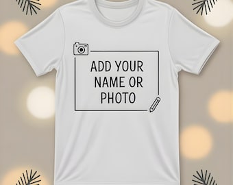 Custom Christmas T-Shirt • Add Your Name or Photo • Personalized Holiday Tee | Comfort Colors Shirt