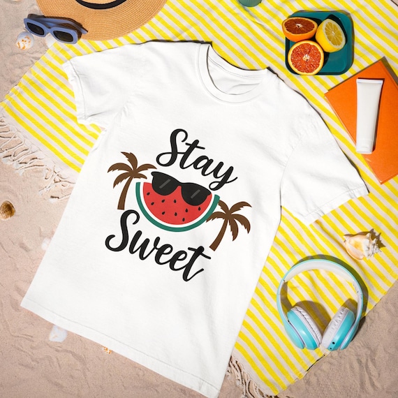 Stay Sweet T-Shirt - Cute Watermelon Summer Tee, Tropical Funny Graphic Shirt, Unisex Fit