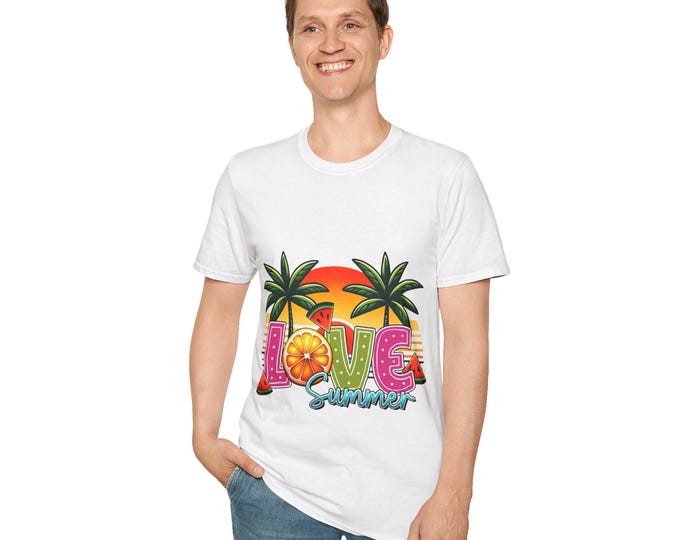Sunset Beach T-Shirt | Tropical Ocean View Tee | Retro Summer Vacation Shirt for Beach Lovers