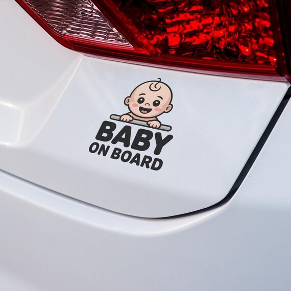 On Board Vinyl Window Graphic | Funny Family Warning Sign | Mom Dad Ride Humor | Waterproof