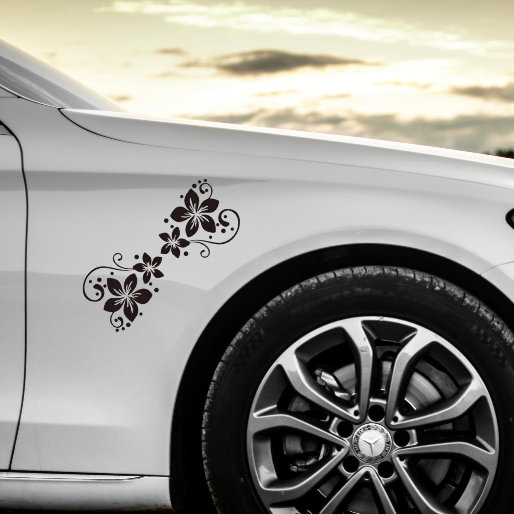 Smart Ladybug Love Cute Flower Vinyl Sticker Decal For Car