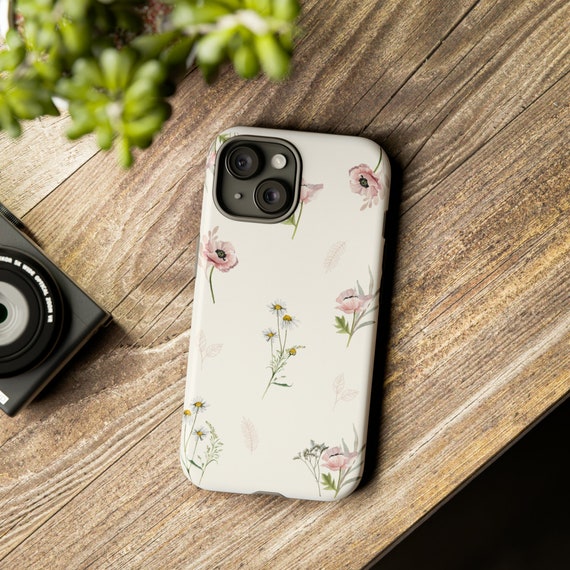 IPhone Cover,  Elegant Floral Phone Cover: Durable, Stylish Protection for Your Device with Vibrant Flower Designs
