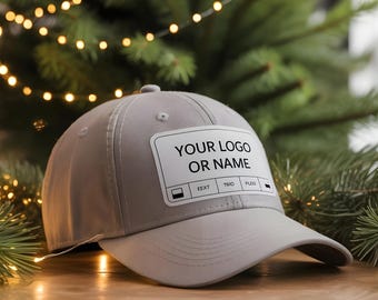 Custom Christmas Cap • Add Name or Photo • Personalized Holiday Hat