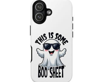 Funny Halloween Phone Case, Boo Sheet Ghost Cover, Spooky Fall Gift for iPhone