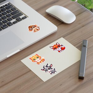 Cute Animal Sticker Sheets – Pet Stickers for Kids, Scrapbooking, Journals & Crafts