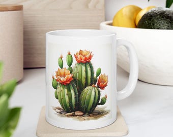 Unique Cactus Coffee Mug - Perfect for Him & Her, Ideal Birthday, Anniversary, Housewarming Gifts | Gift to Dad, Cute Cactus Mugs